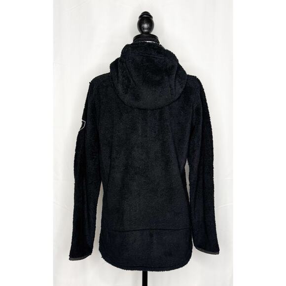 Womens Kuhl Size M Black Fleece 1/4 Zip Hooded Pullover Jacket Mountains Outdoor - Picture 4 of 10